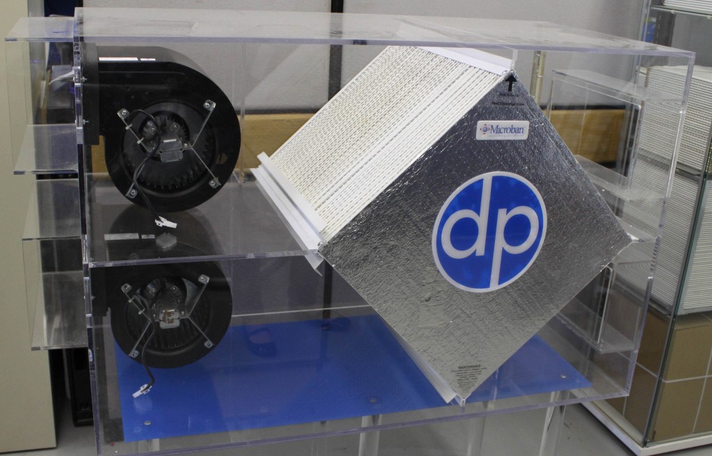 DPoint's air exchange membrane filter for HVAC to keep humidity and heat
